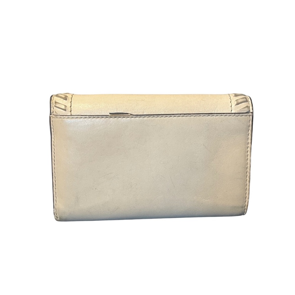 Coach Poppy Whipstitch Leather Trifold Wallet - Picture 4 of 16